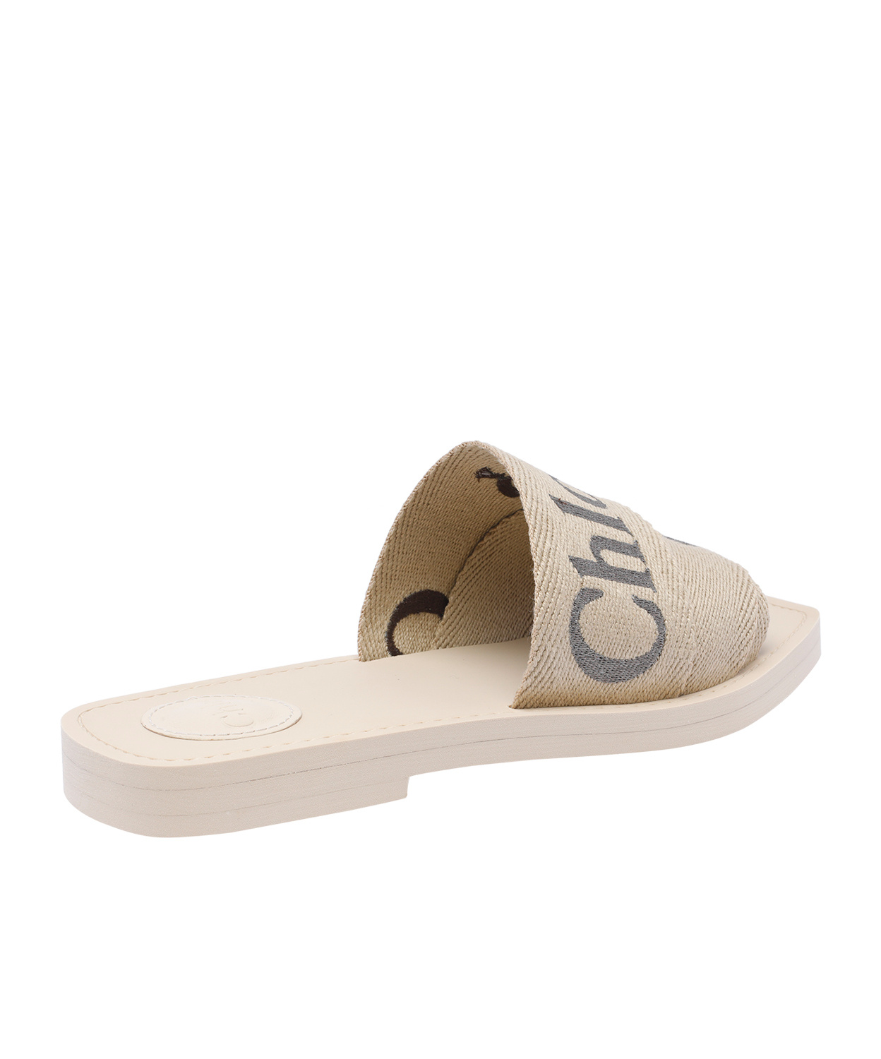 Chloé Woody Slides With Wide Soft Strap In Multicolor