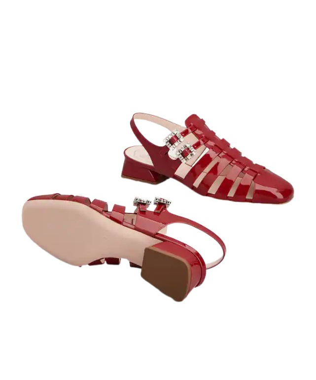 Roger Vivier Très Vivier Sandals In Patent Leather