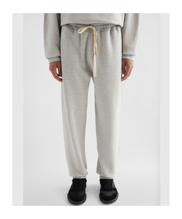 Jil Sander Drawstring-waist Cotton Track Pants In Gray
