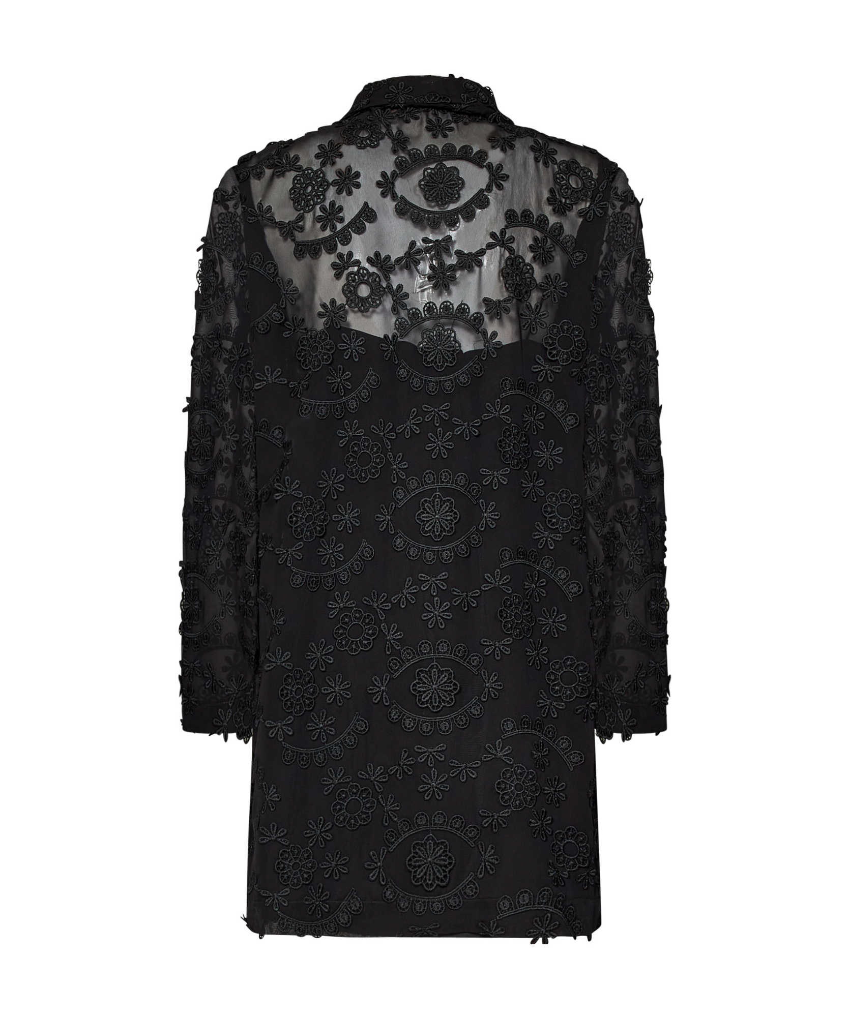 N°21 N21 Semi-sheer Lace Shirt Dress