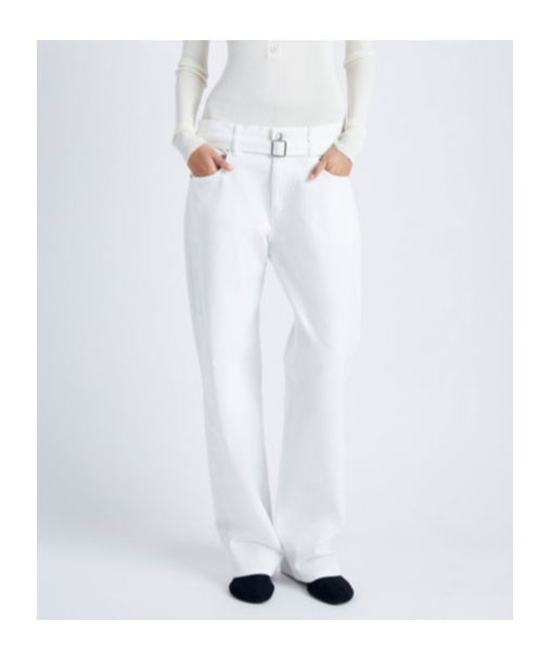 Shop Proenza Schouler Ellsworth Boyfriend Jeans In White