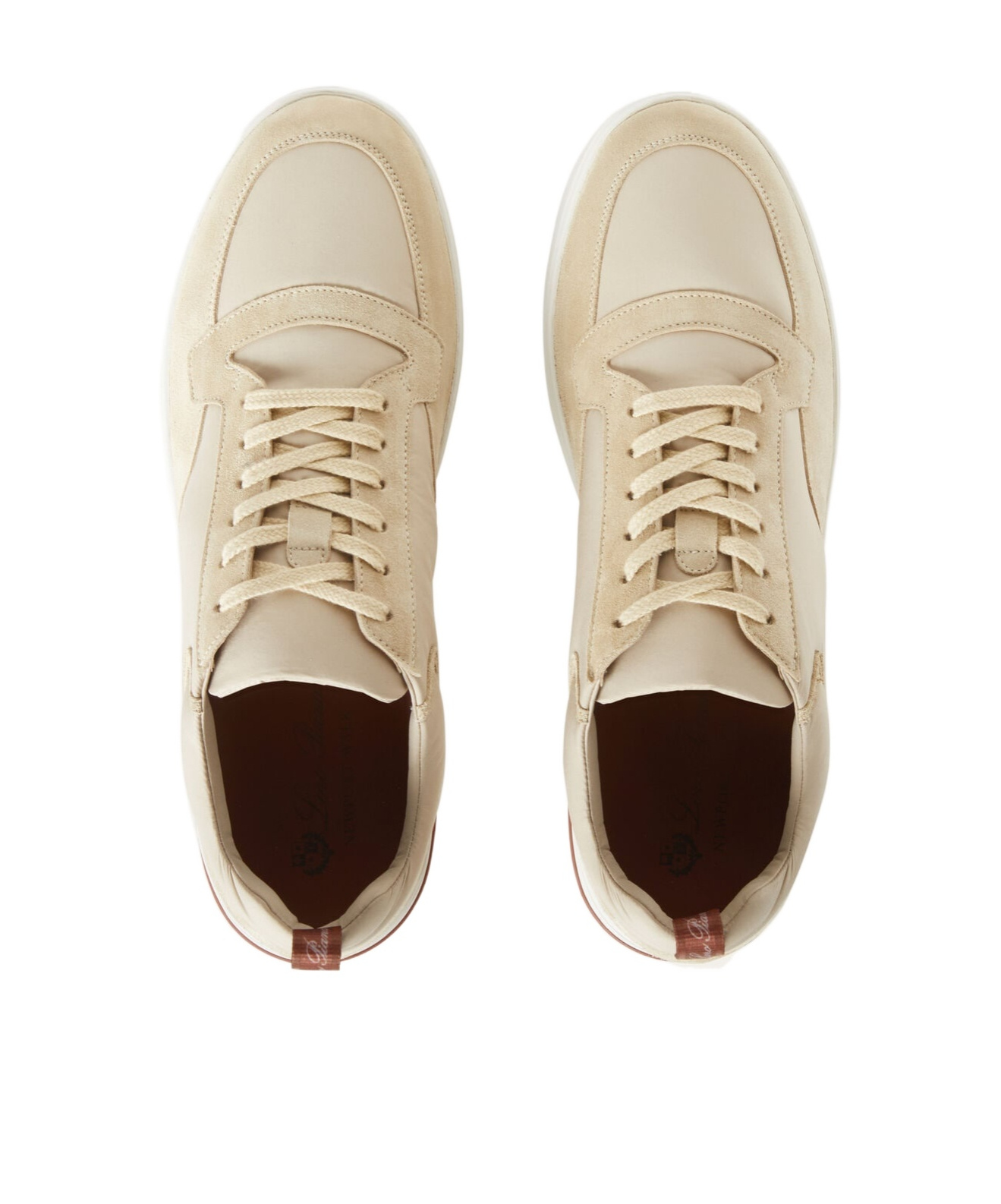 Loro Piana Newport Walk Casual Shoes In Nude