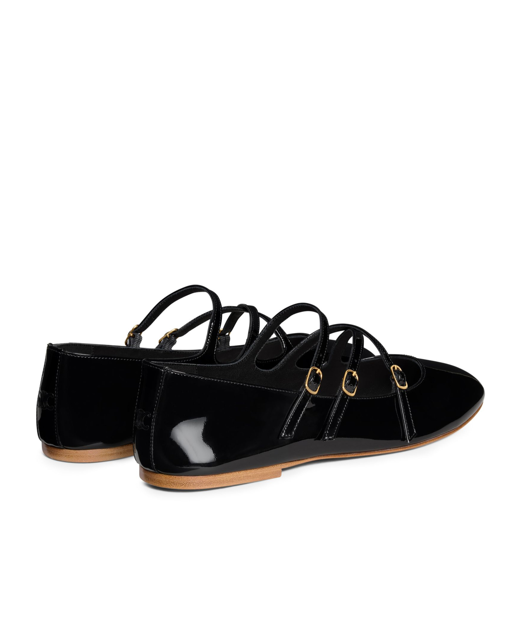 Celine Woman Ballet Flats Black Size 7.5 Calfskin In Black