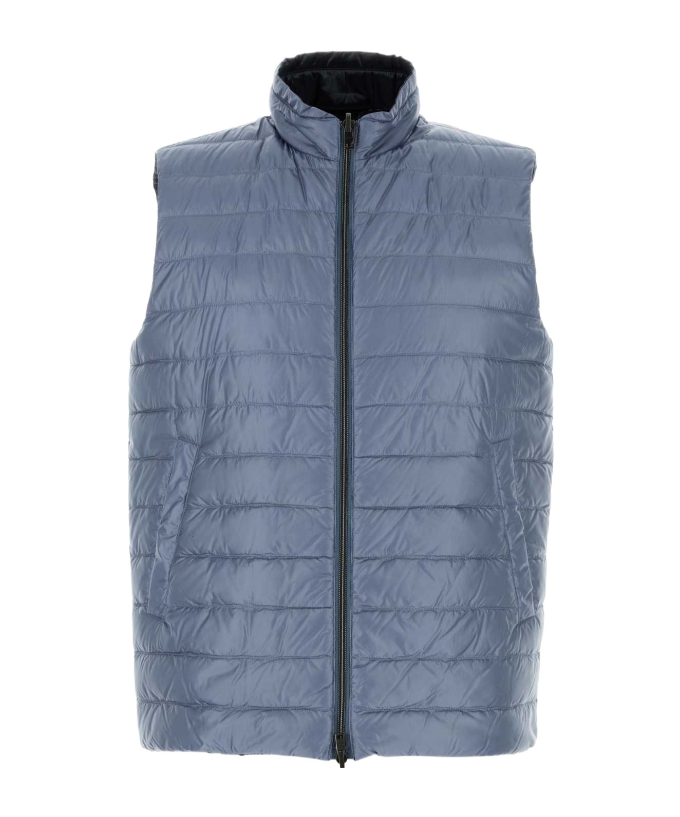 Shop Herno Air Force Gilet In Gray