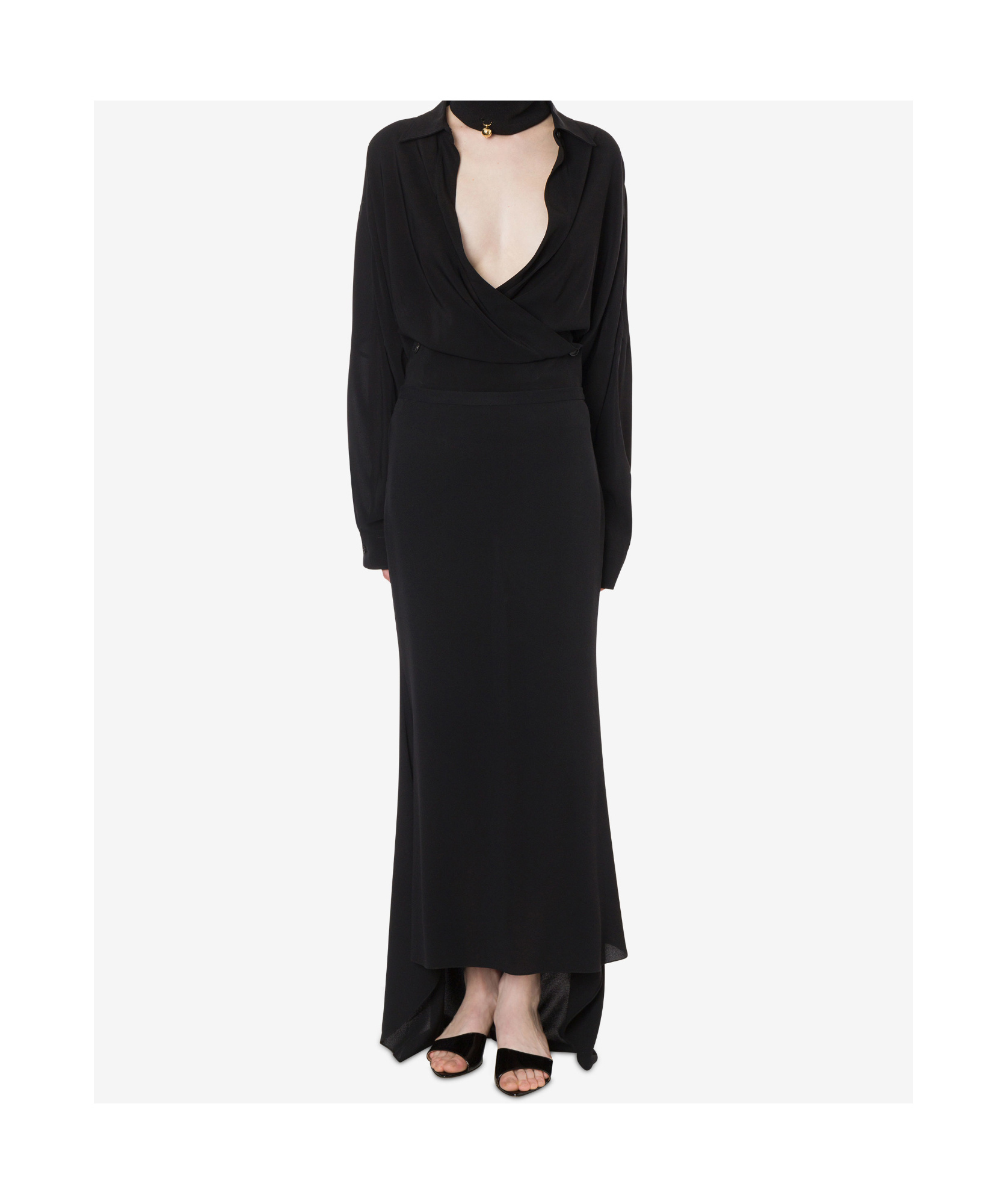 Shop Philosophy Di Lorenzo Serafini Zippered Skirt In Black