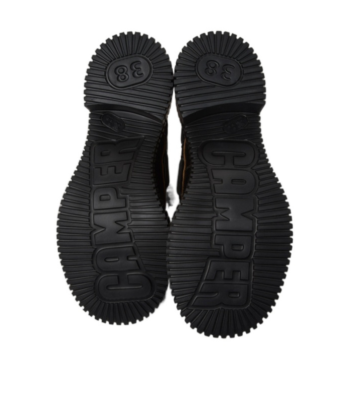 Camper Black Leather Moccasins For Women. In Black