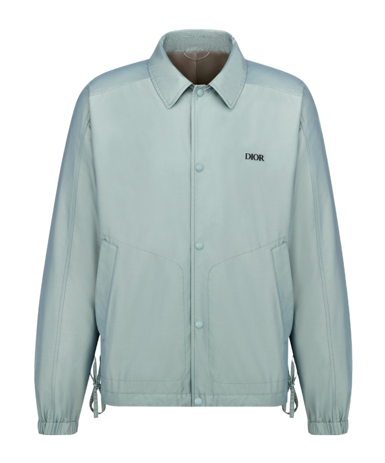Dior Logo Casual Jacket In Gray