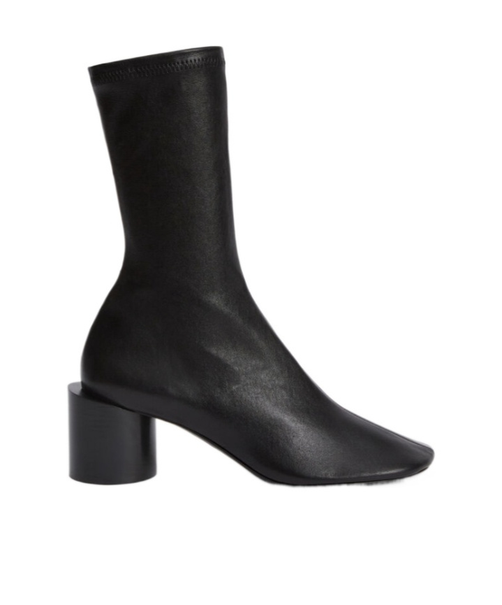 Jil Sander Block-heel Ankle Boots In Black