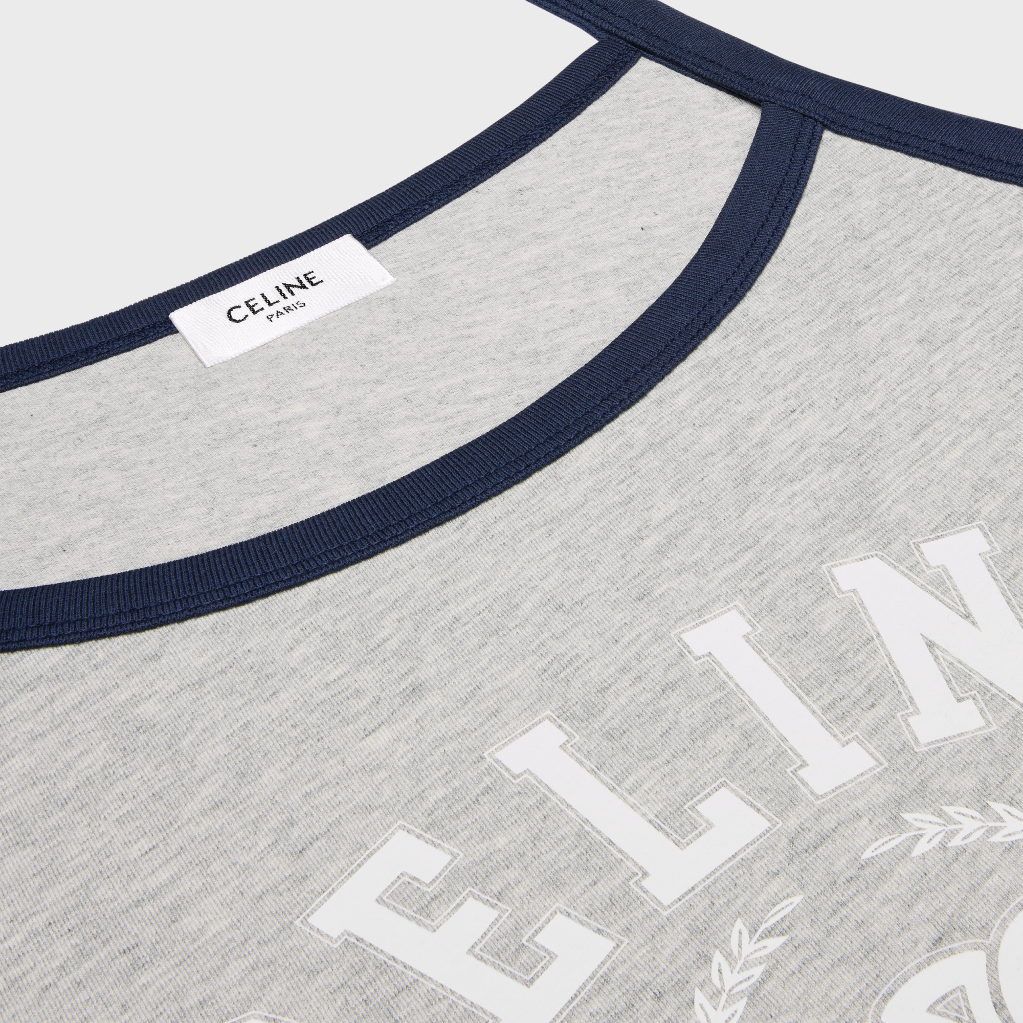 Celine Tank Top In Cotton Jersey In Gray