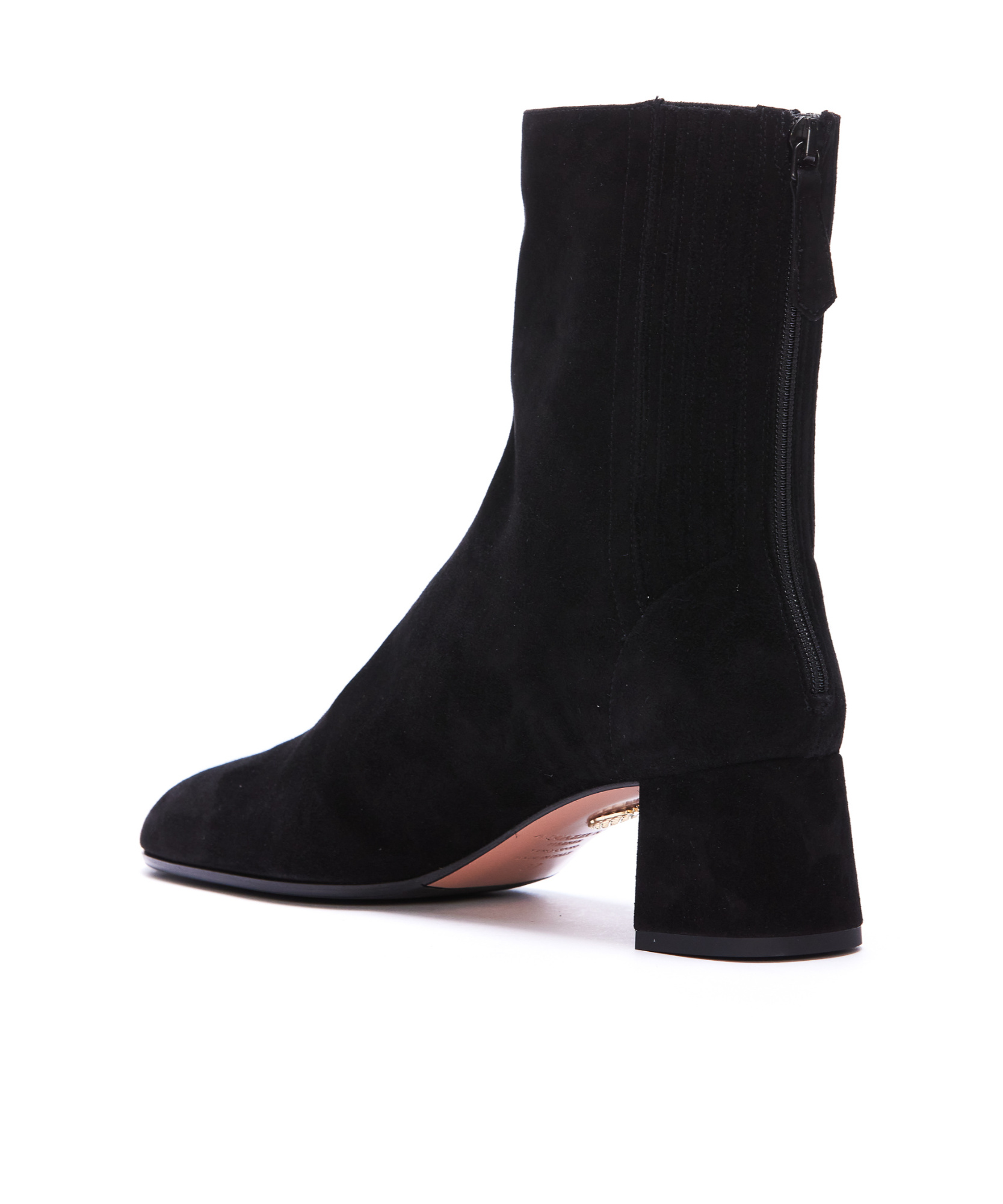 Aquazzura Saint Honore 50mm Ankle Boots In Black