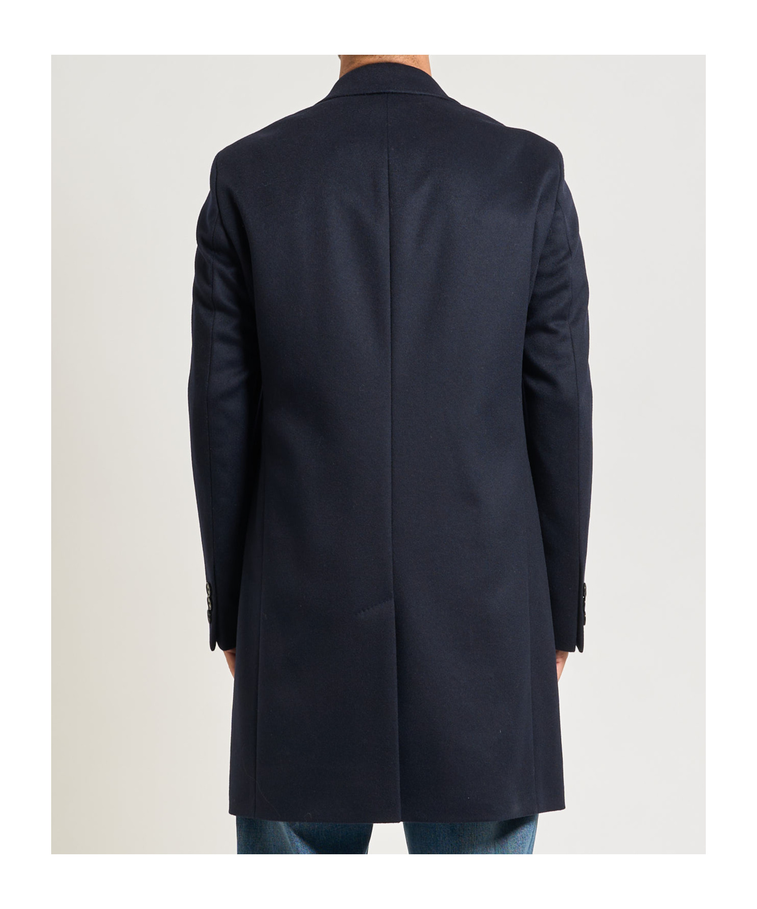 Hugo Boss Lapel Long-sleeved Coat In Black