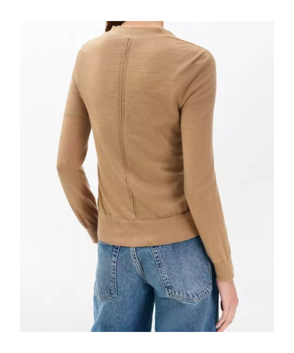 Rag & Bone Long Sleeve Cardigan In Brown