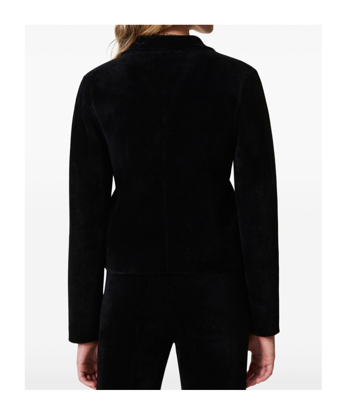 Shop Twinset Knitted Double-breasted Blazer