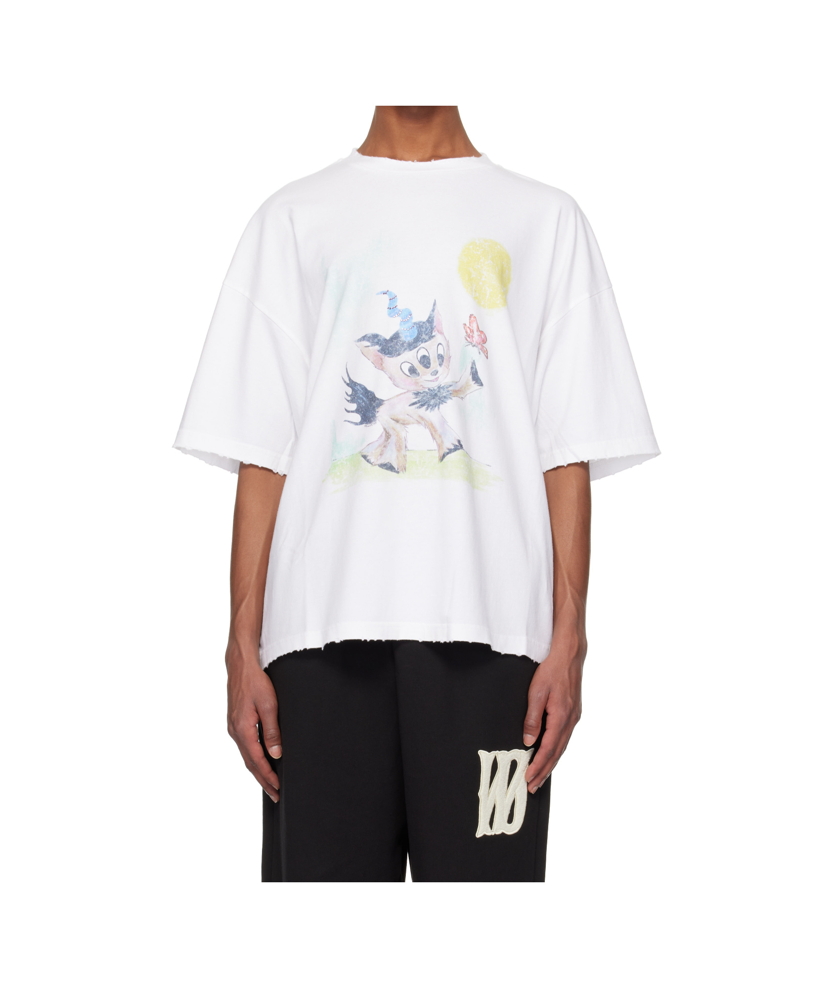 We11 Done Knitted T-shirt In White