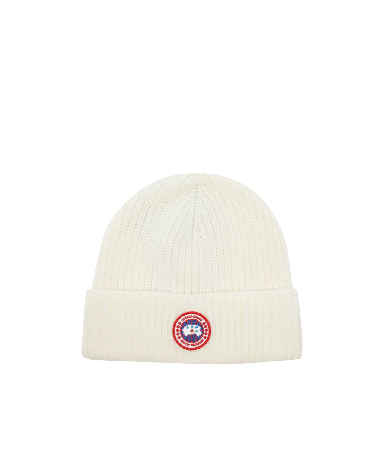 Canada Goose Ribbed Wool Beanie In Brown