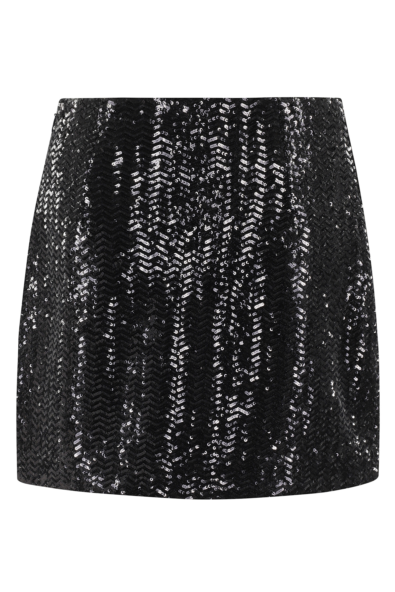 Shop Anine Bing Tierra Sequin Embellished Mini Skirt In Black