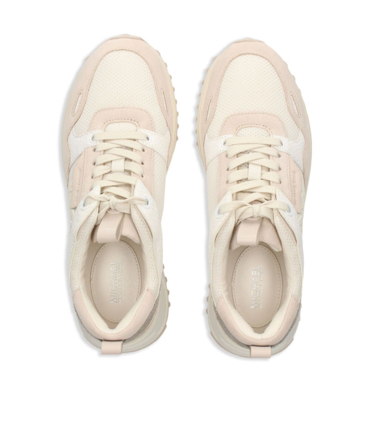 Shop Michael Kors Theo Sneakers In Nude