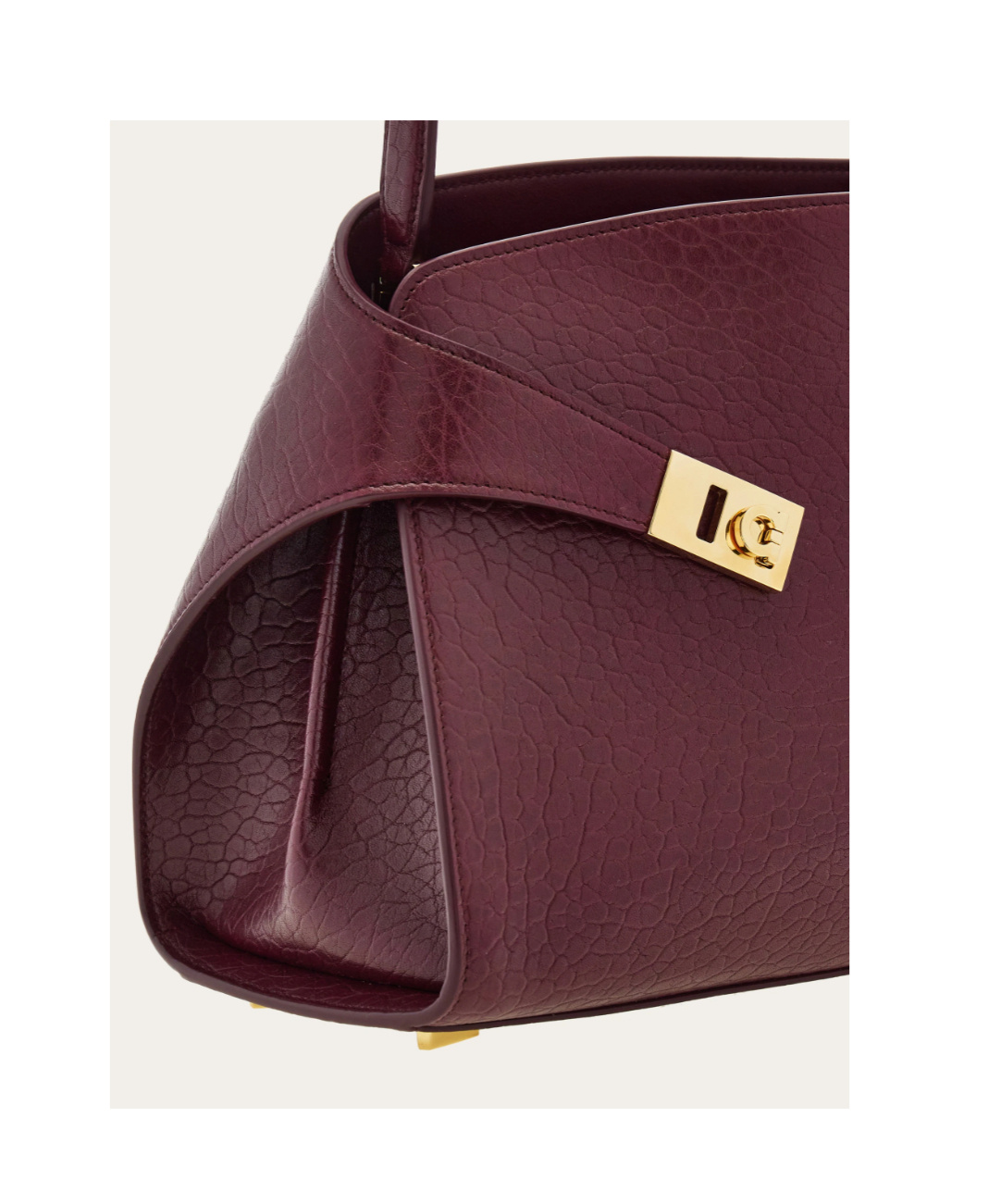 Ferragamo Hug Soft Shoulder Bag (m) In Purple
