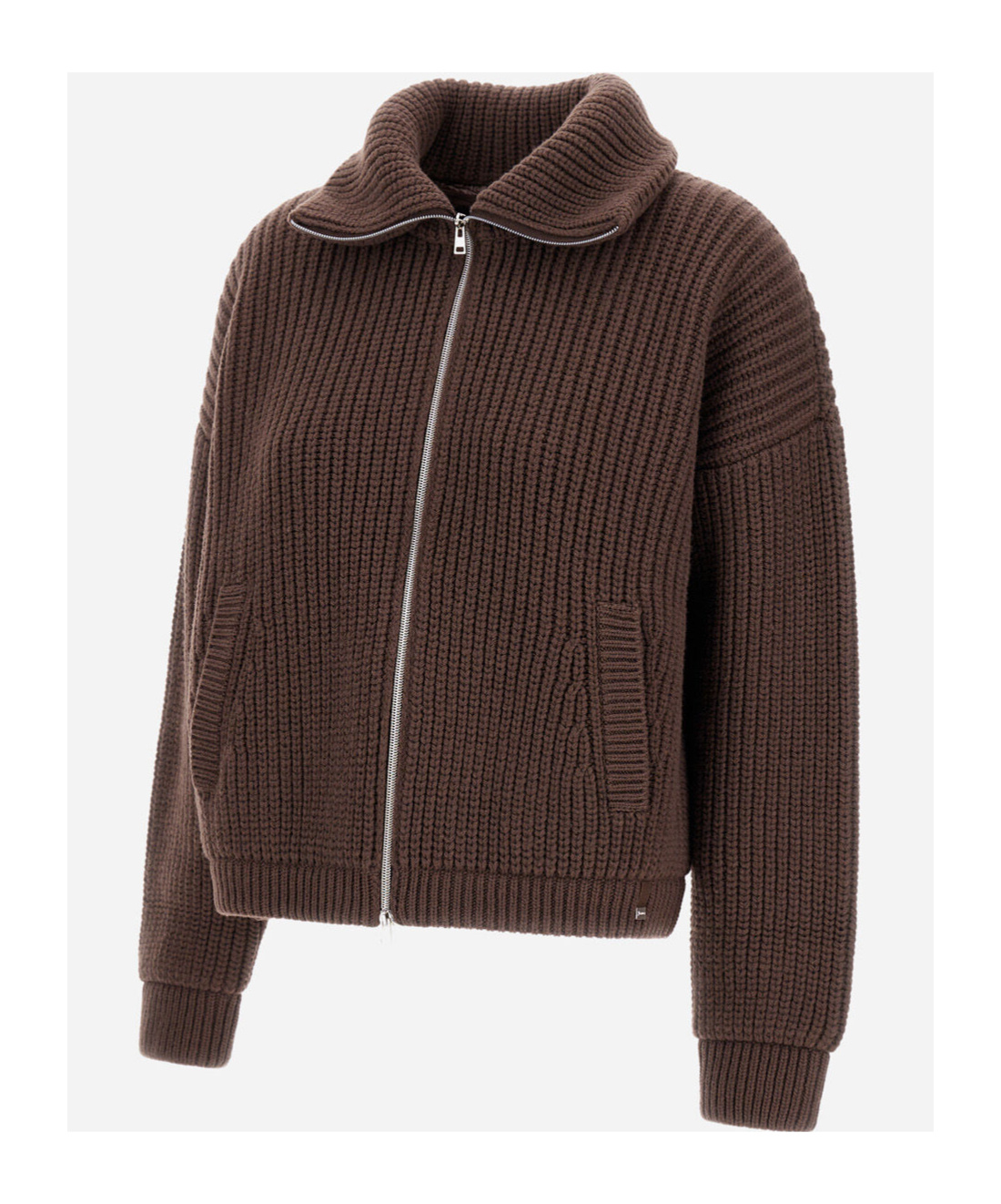 Herno Resort Cardigan In Infinity In Brown