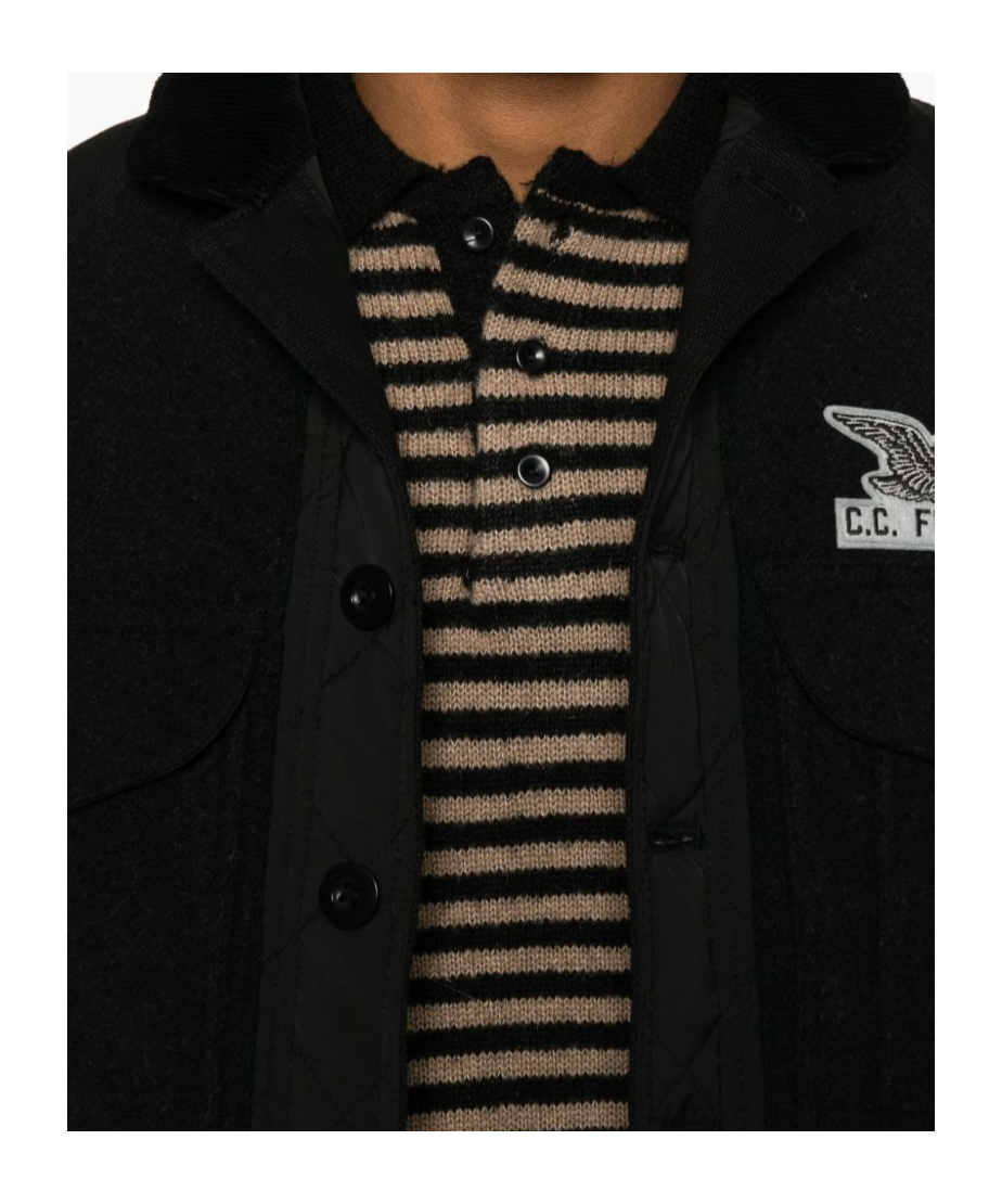 Junya Watanabe Button-down Long-sleeved Casual Jacket In Black