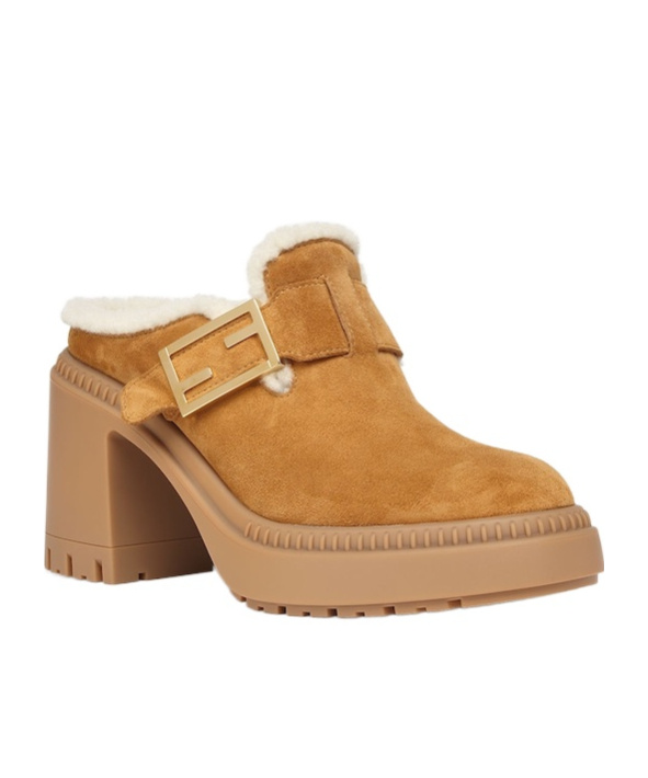 Fendi Feel High-heeled Sandals In Nude