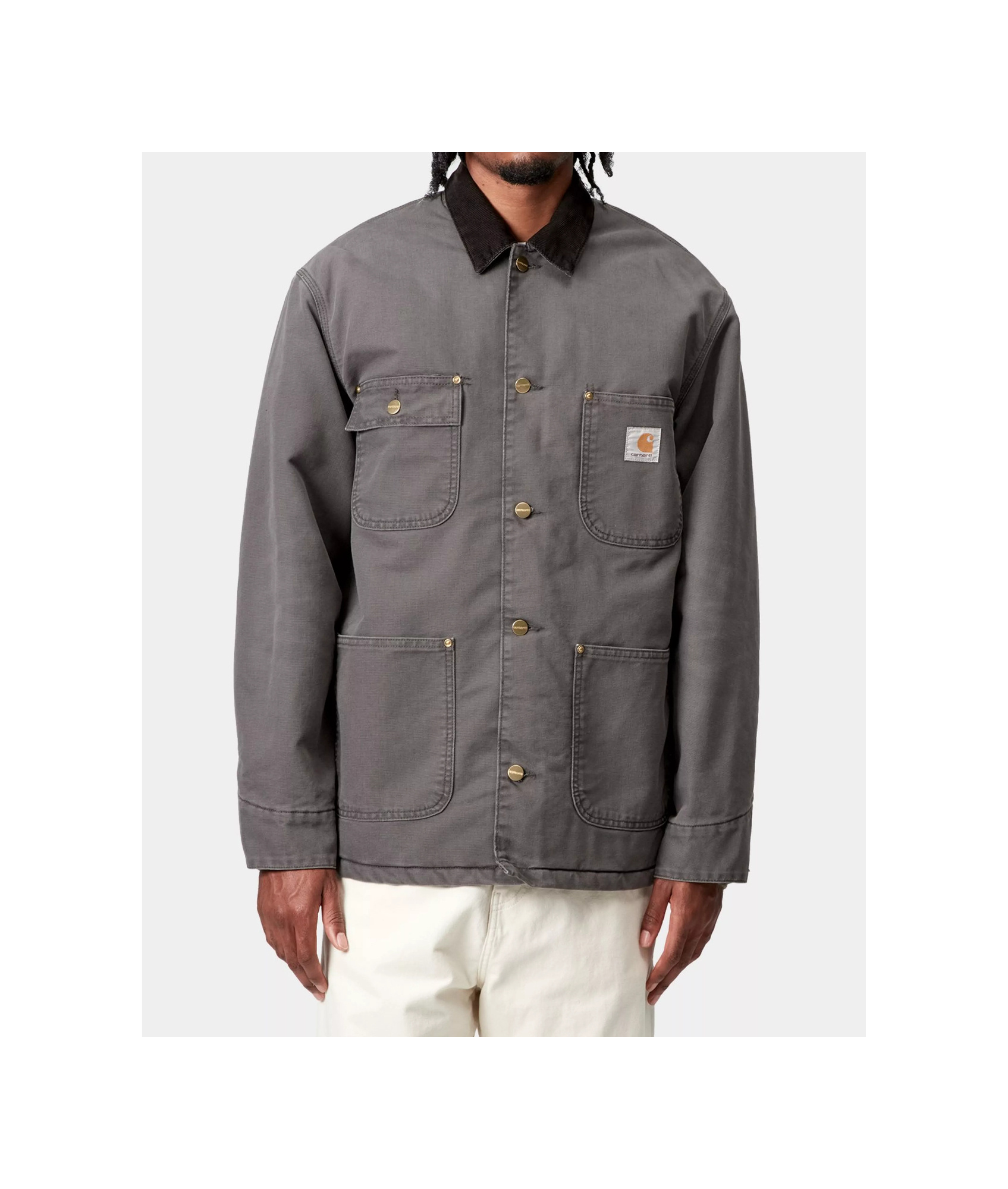 Carhartt Og Chore Coat In Gray
