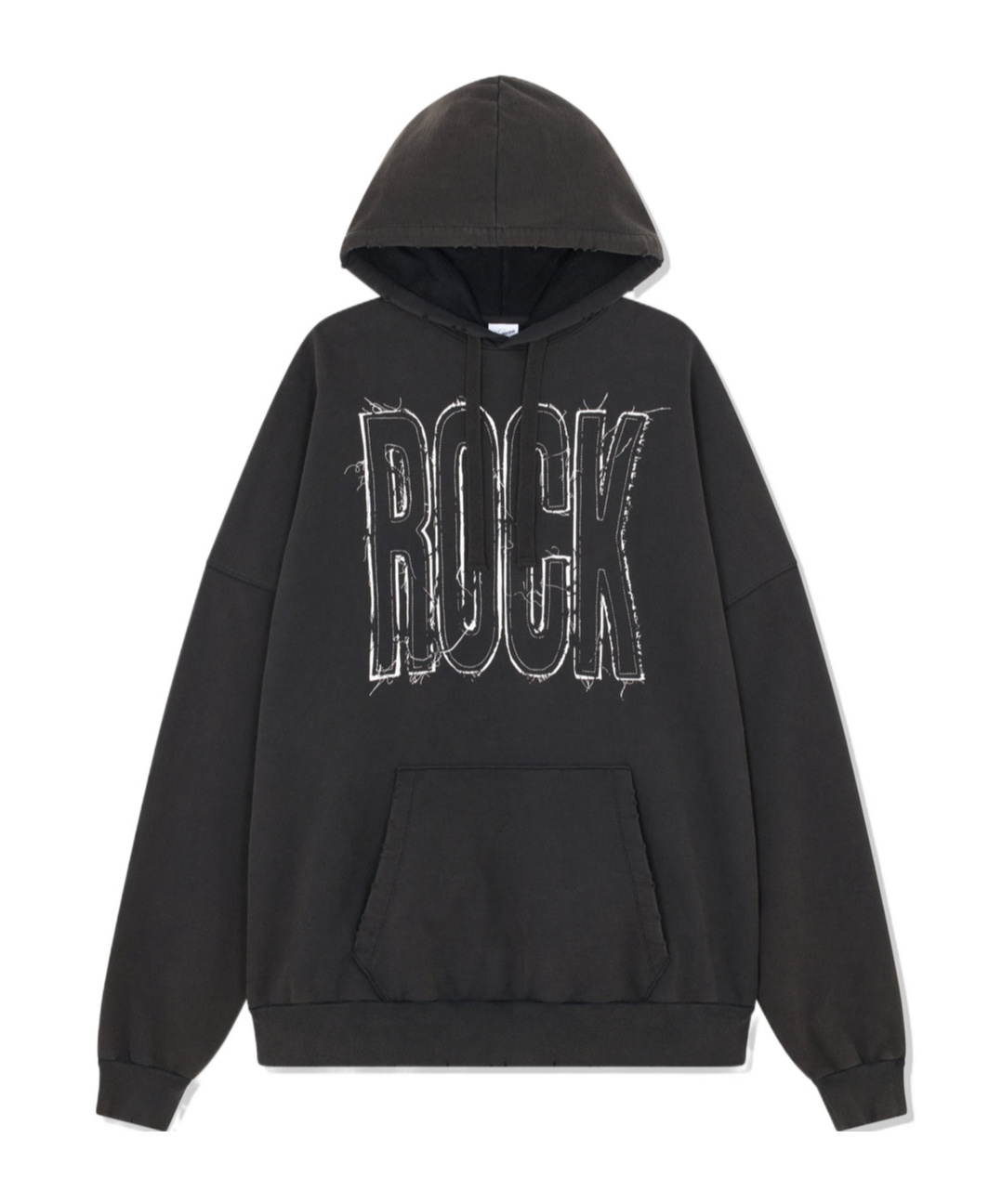 Vaquera Black Giant Hoodie In Black
