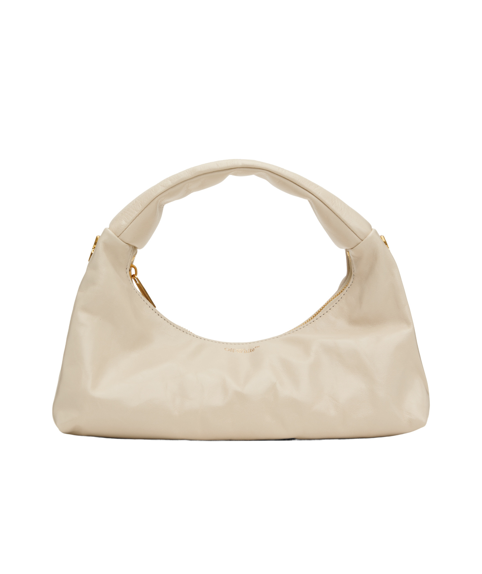 Off-white Logo Handbag In Nude
