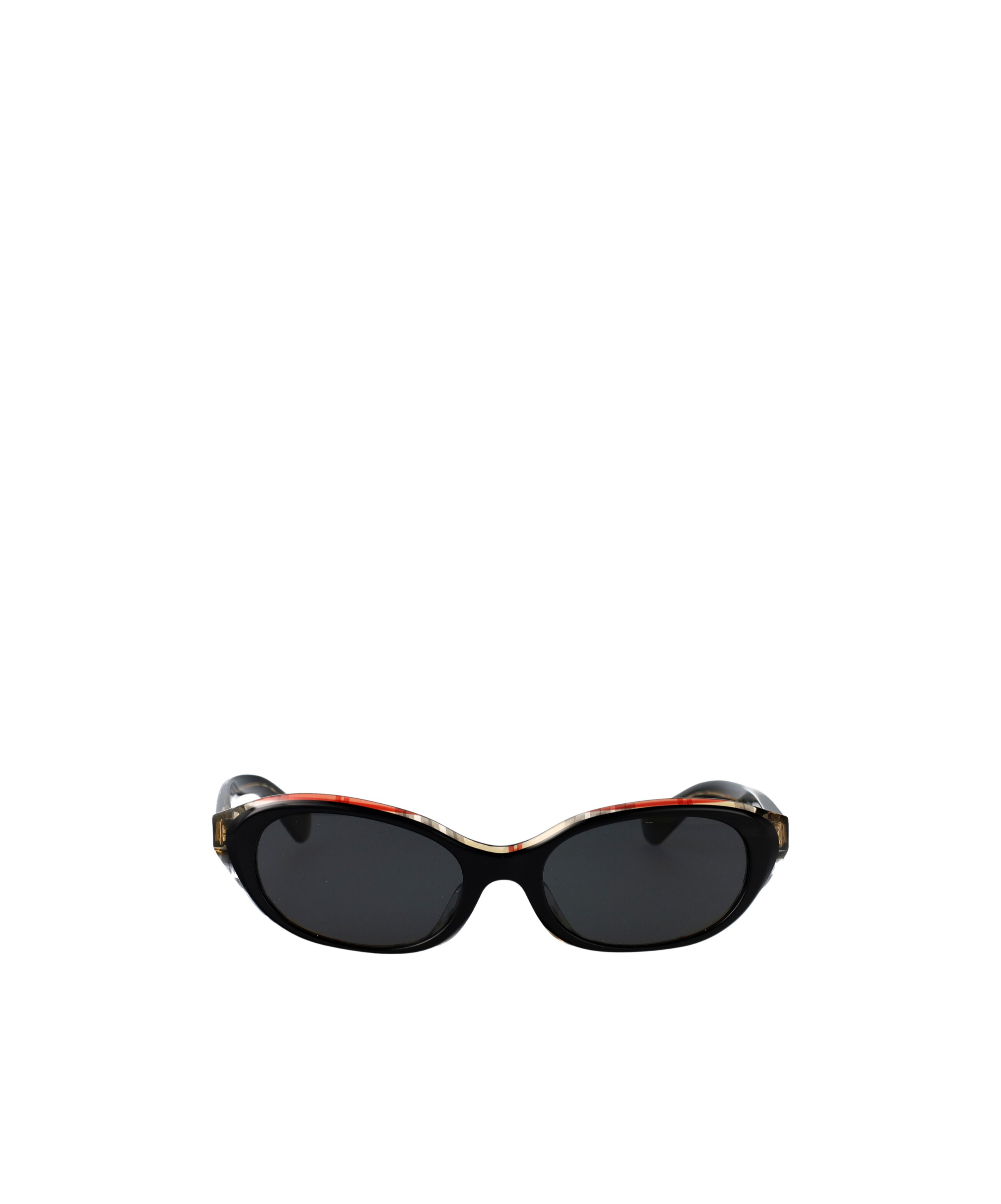 Burberry Eyewear Round Frame Sunglasses In Black