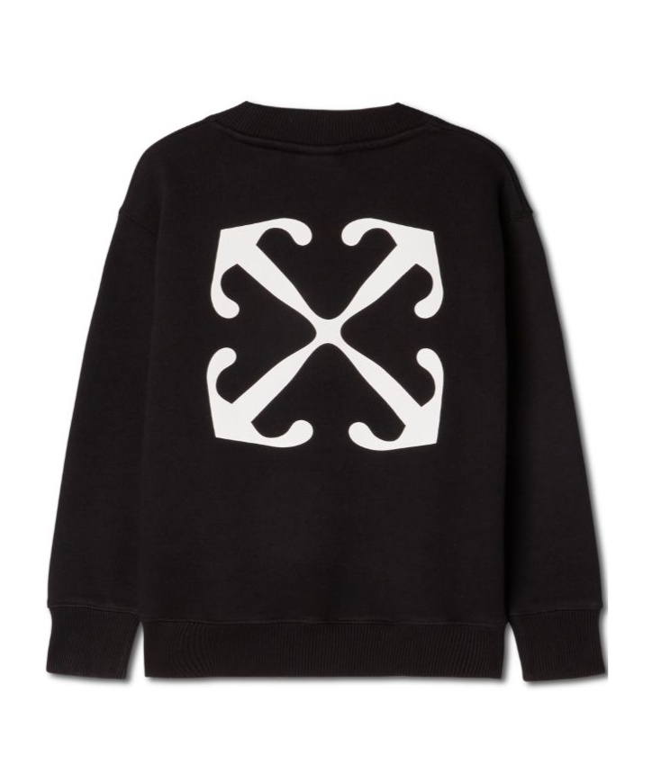 Shop Off-white Off Stamp Cotton Sweatshirt In Black