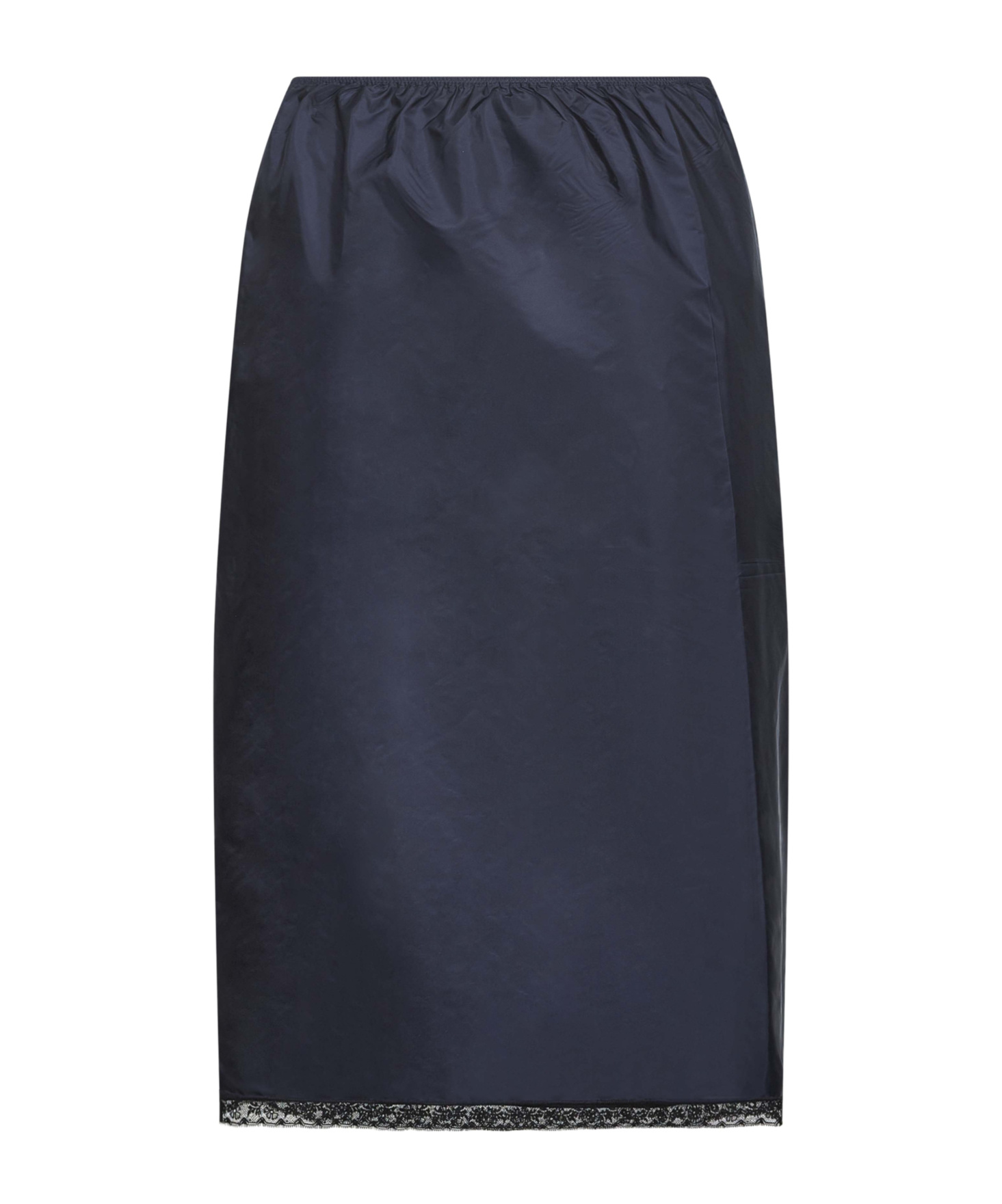 Prada Elastic Waist Skirt In Blue