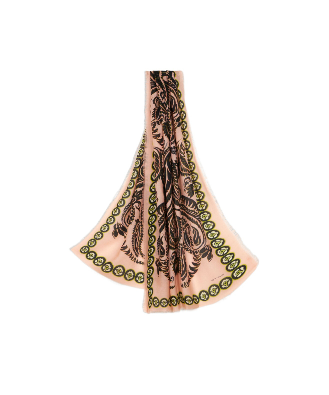 ETRO PRINTED CASHMERE AND SILK SCARF 
