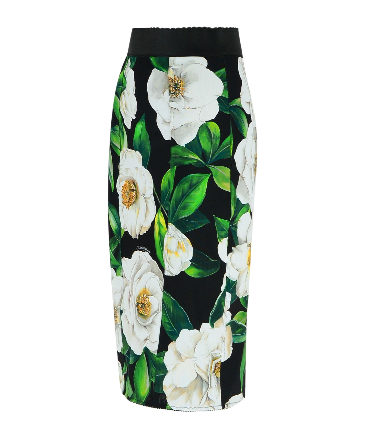 Dolce & Gabbana Floral Pattern Skirt In White