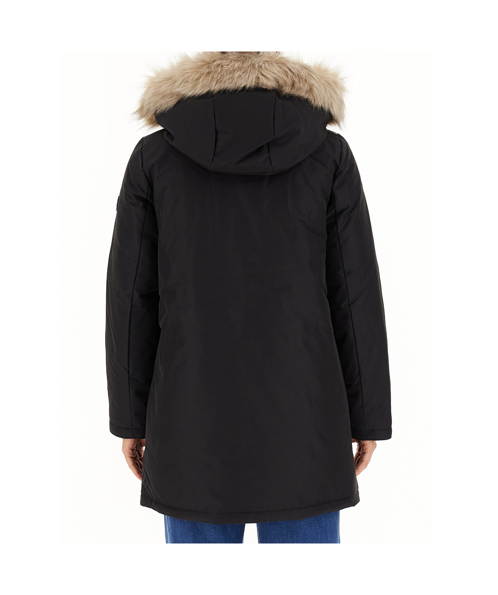 Polo Ralph Lauren Long-sleeved Coat In Black