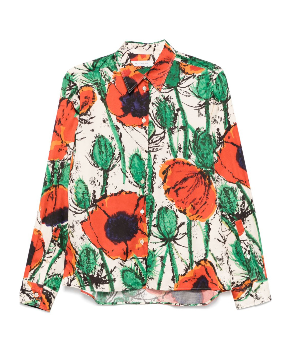 Wales Bonner Althea Shirt In Multicolor