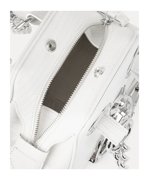 Vivienne Westwood Archive Orb Chain Handbag In White