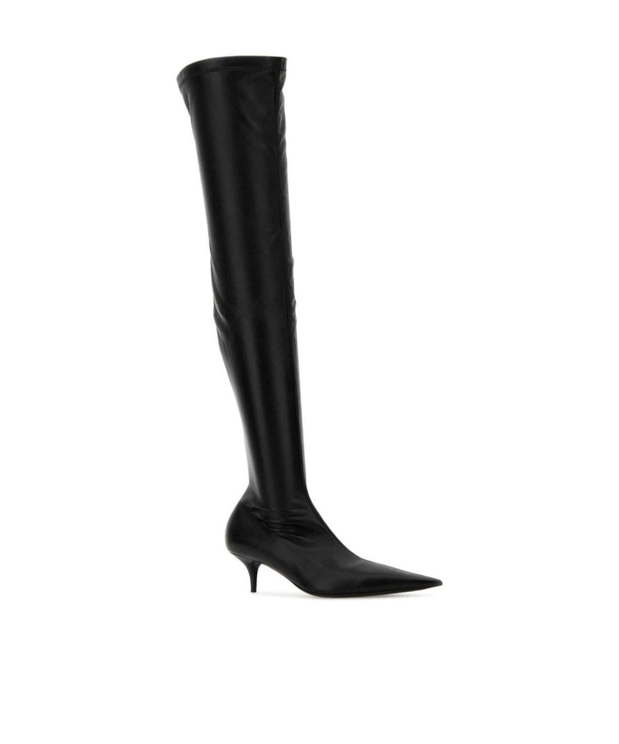 Balenciaga Avenue Over-the-knee Nappa Leather Boots In Black
