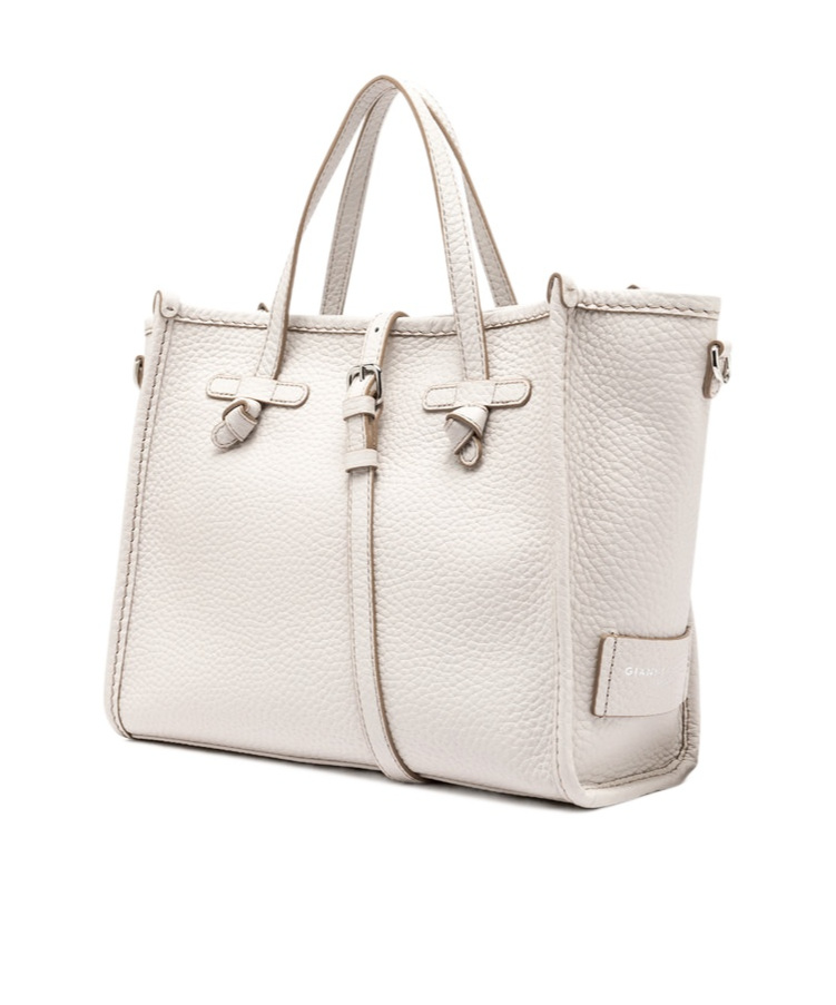 Shop Gianni Chiarini Marcella 32 Shopping Bag In White
