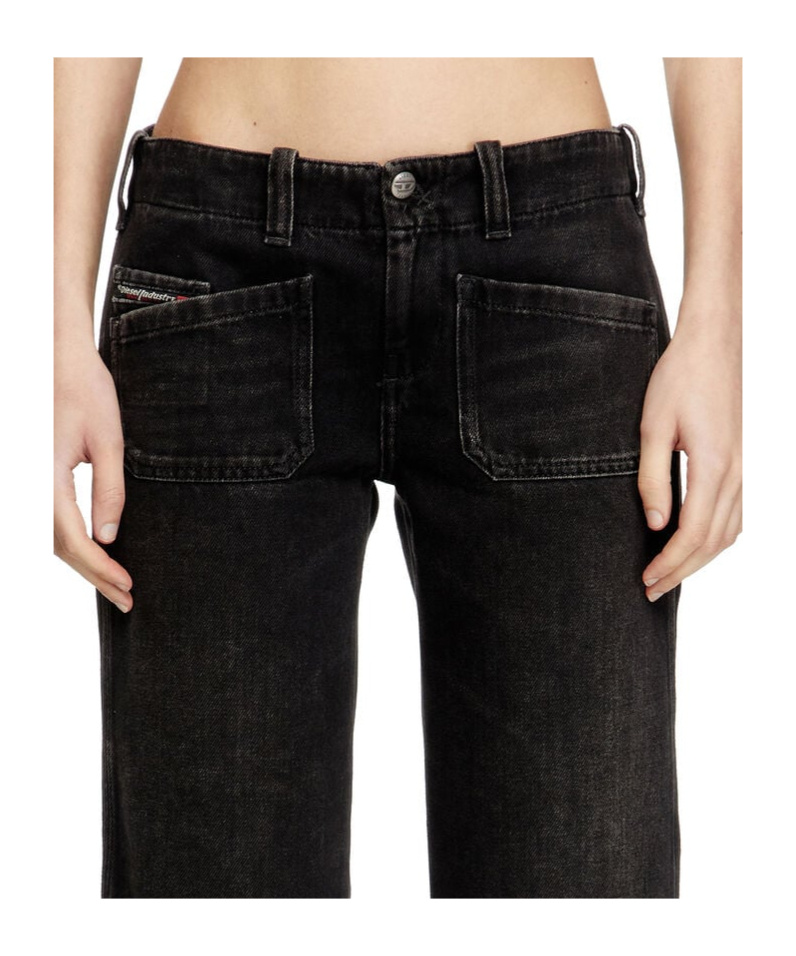 Shop Diesel De-keate Denim Shorts In Black
