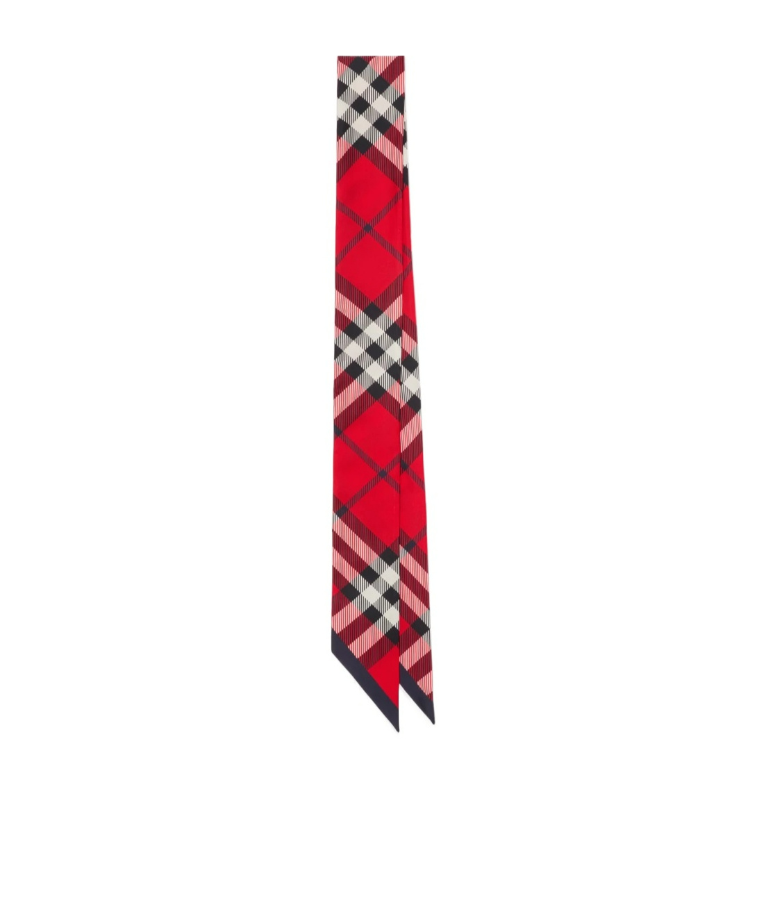 BURBERRY CHECK PATTERN SILK SCARF
