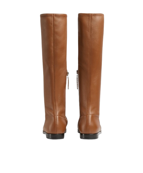 Gucci Jordaan Nappa Knee-high Boots In Brown