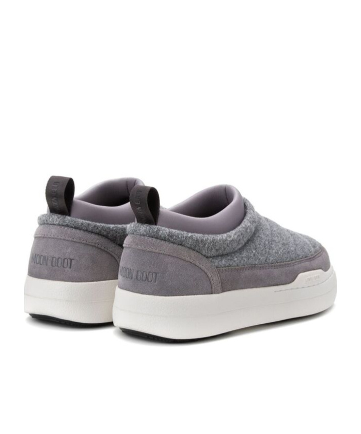 Moon Boot Park Logo-print Sneakers In Gray