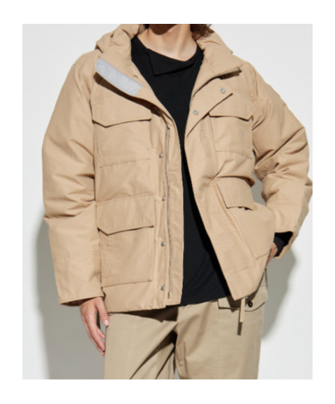 Canada Goose Maitland Hooded Down Jacket In Neutral