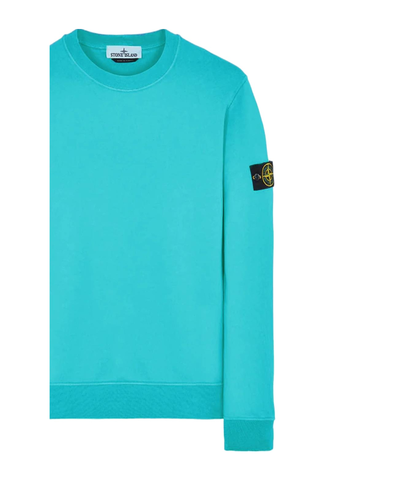 Stone Island Long-sleeved Sweater In Green