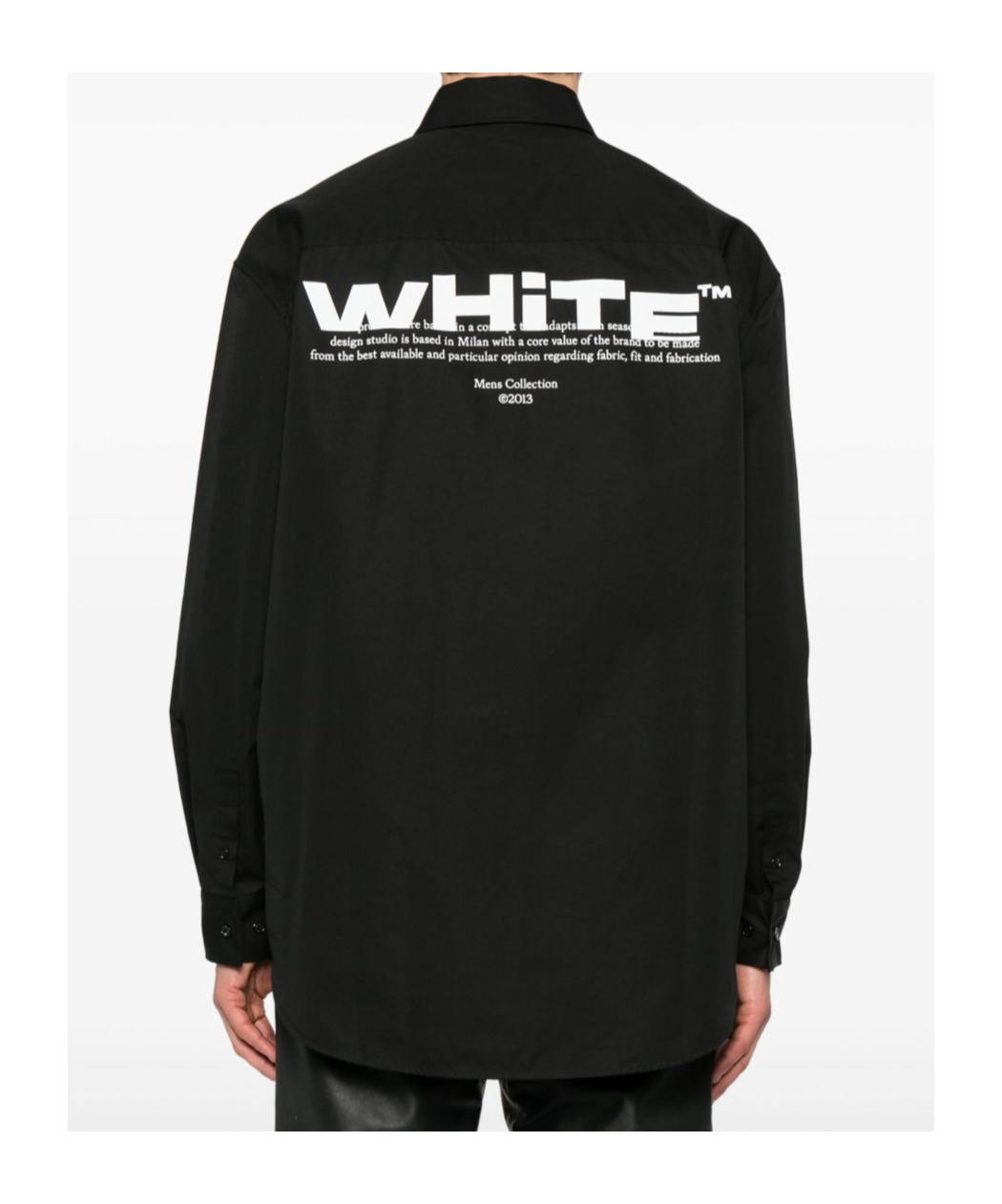 Off-white Long-sleeved Shirt In Black