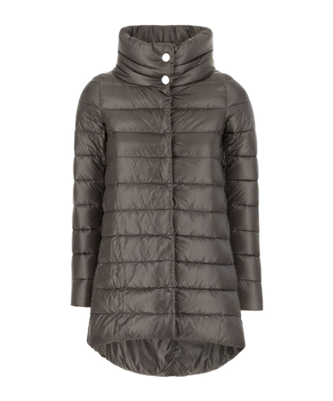 Herno Long-sleeved Down Jacket In Black