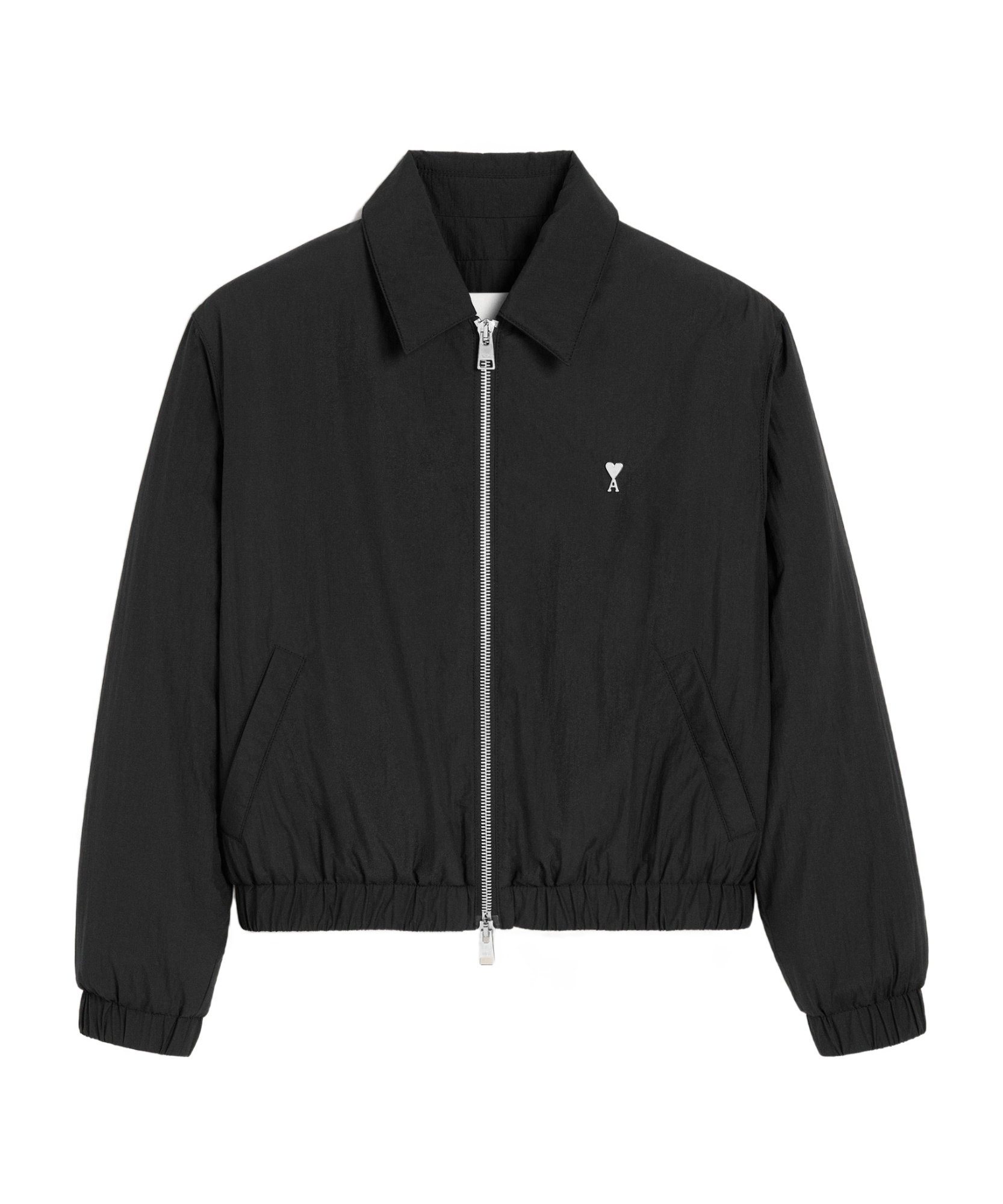 Ami Alexandre Mattiussi Ami Paris Long-sleeved Zipped Jacket In Black