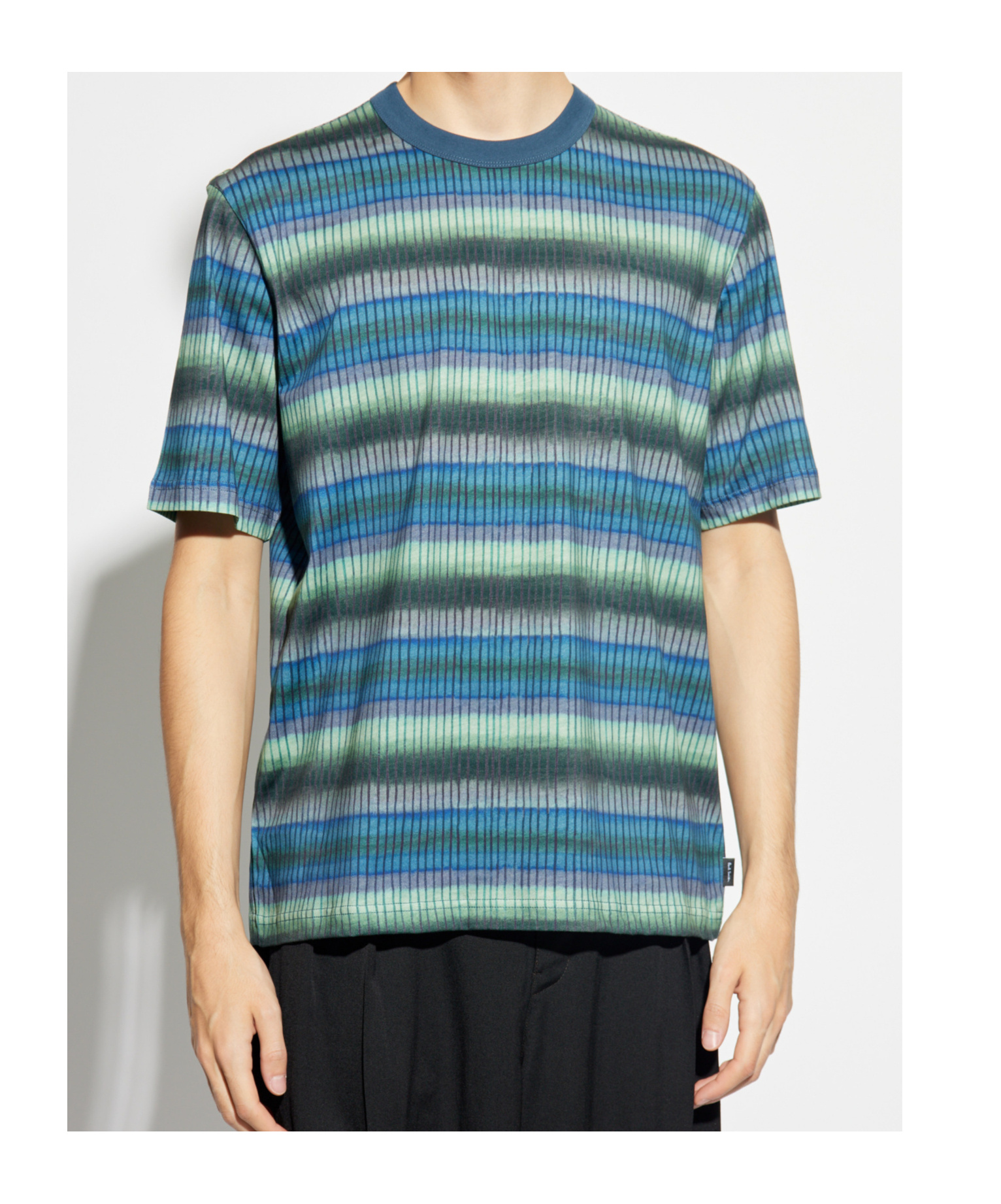 Shop Ps By Paul Smith Striped T-shirt In Blue