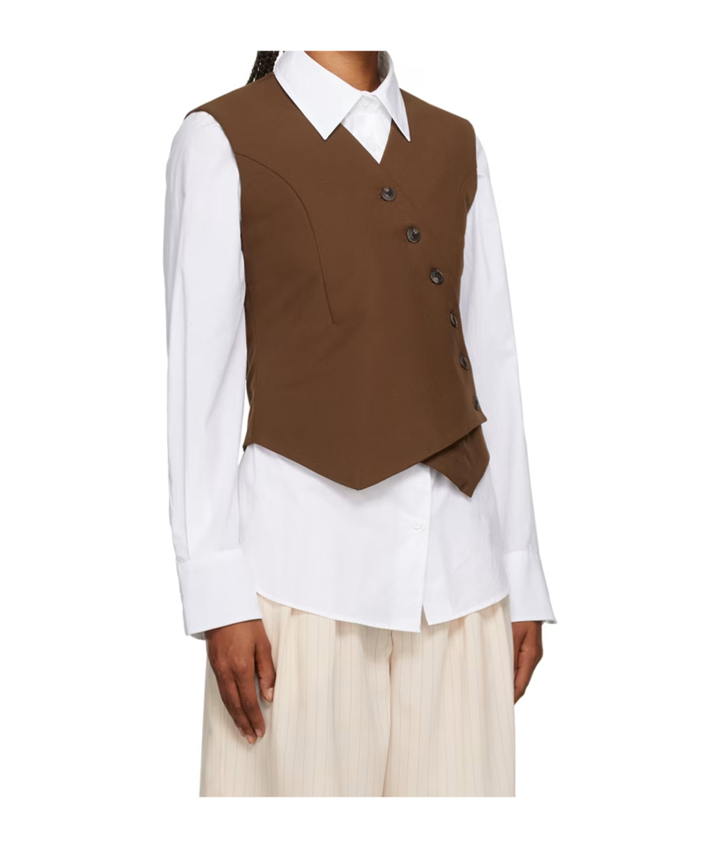 THE FRANKIE SHOP MAESA CROSS VEST