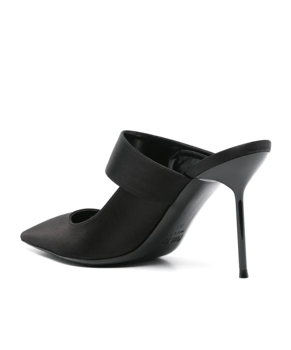 Paris Texas 90mm Satin Mules In Black